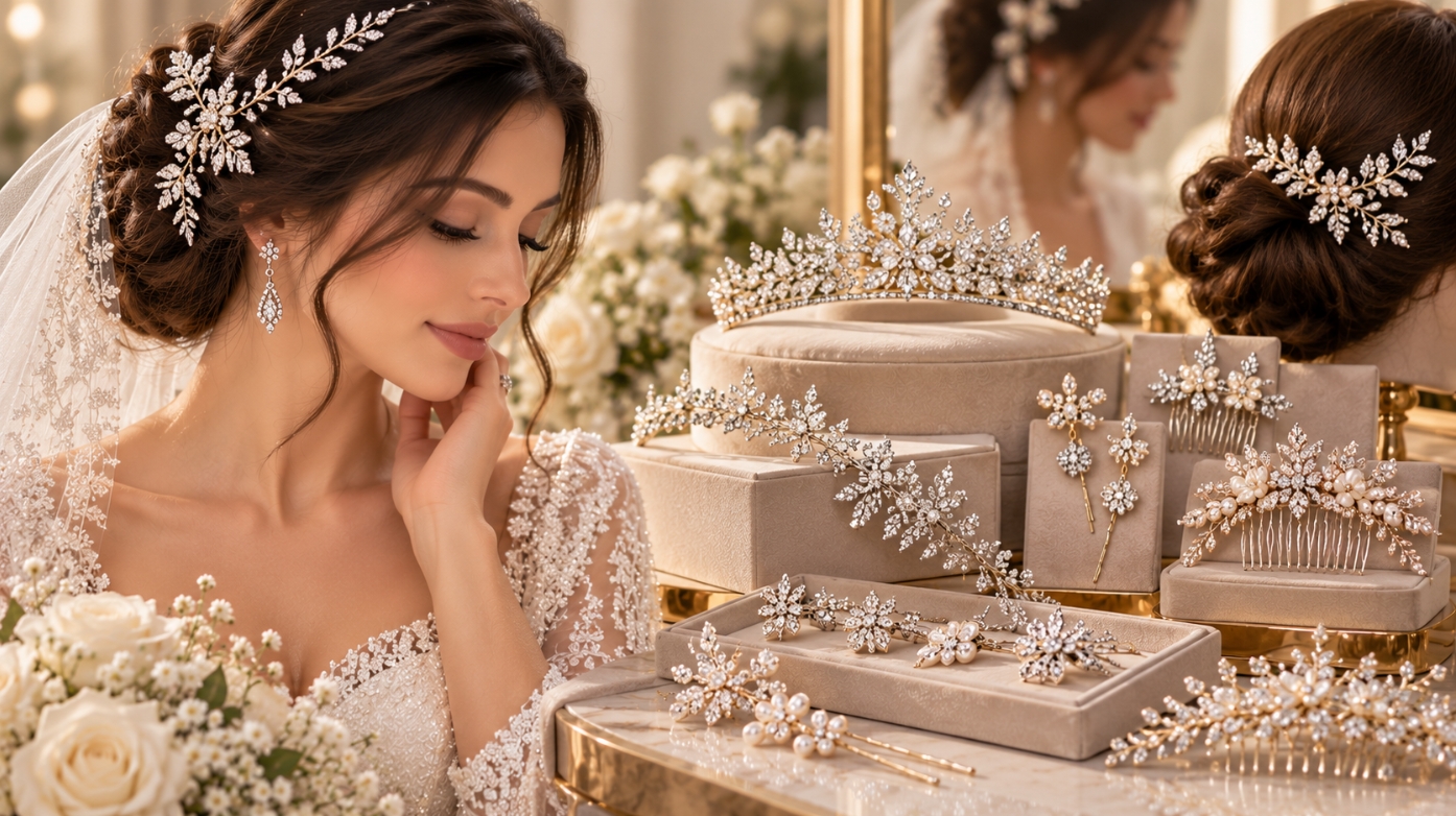 العروس ومجوهرات الأعراس - مجوهرات الشعر