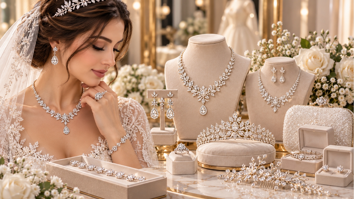 العروس ومجوهرات الأعراس - الاكسسوارات والأطقم