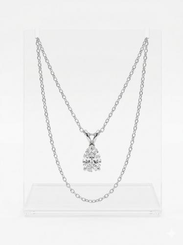سنسال فضة الماس 1ct