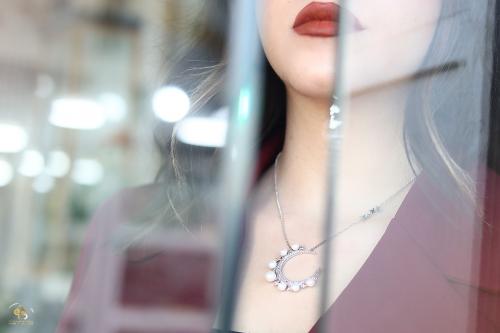 silver necklace