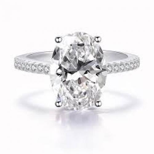 خاتم الماس MOISSANITE (2.00CT) GRA033