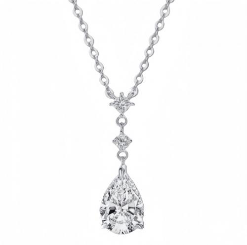 سنسال فضة الماس موزانايت 2ct