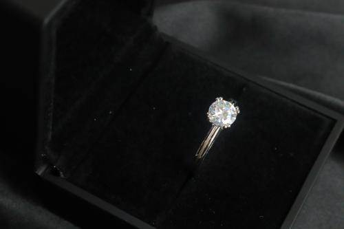خاتم فضة الماس mr033