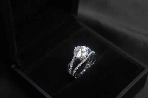 خاتم فضة الماس mr089
