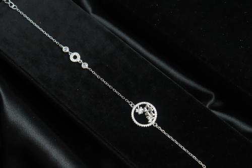 اسوارة فضة دائرة