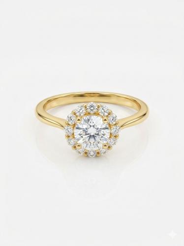 خاتم الماس MOISSANITE (1.00CT) GRA757