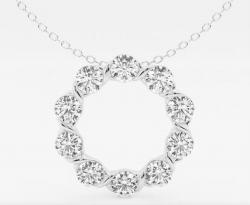 سنسال الماس MOISSANITE (0.10CT) GRA737