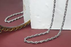 سنسال فضة رجالي سادة