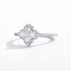 خاتم الماس MOISSANITE (0.50CT) GRA946