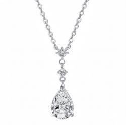 سنسال فضة الماس موزانايت 2ct