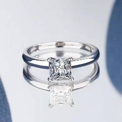 خاتم الماس MOISSANITE (1.00CT) GRA946